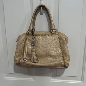 Brighton Textured Tan Satchel